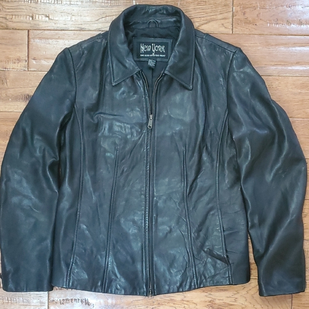 New York 10018 Leather Jacket